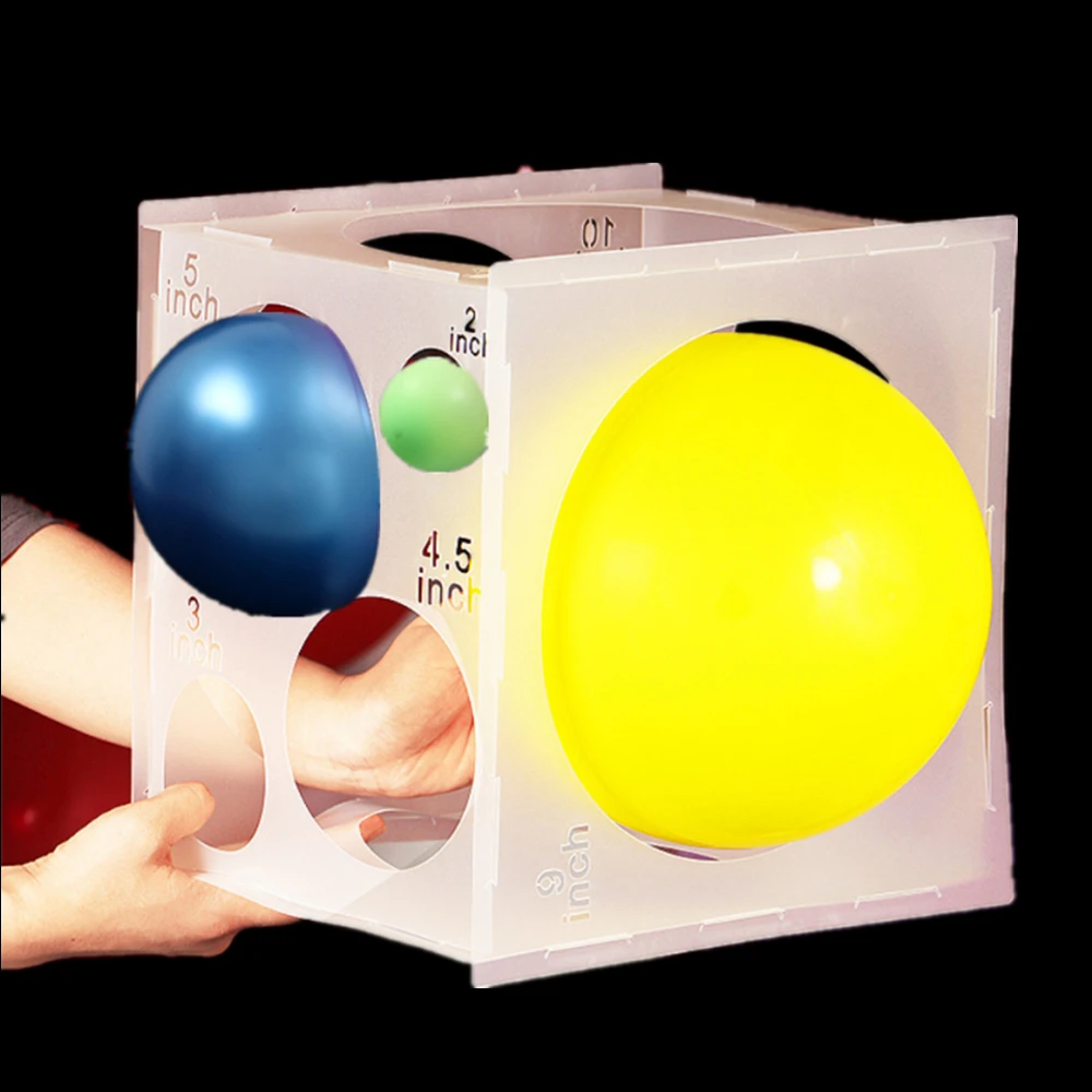 

Разборная пластиковая коробка для воздушных шаров с 11 отверстиями, измерительный инструмент, размер 2-10 дюймов, для украшения дня рождения, ...