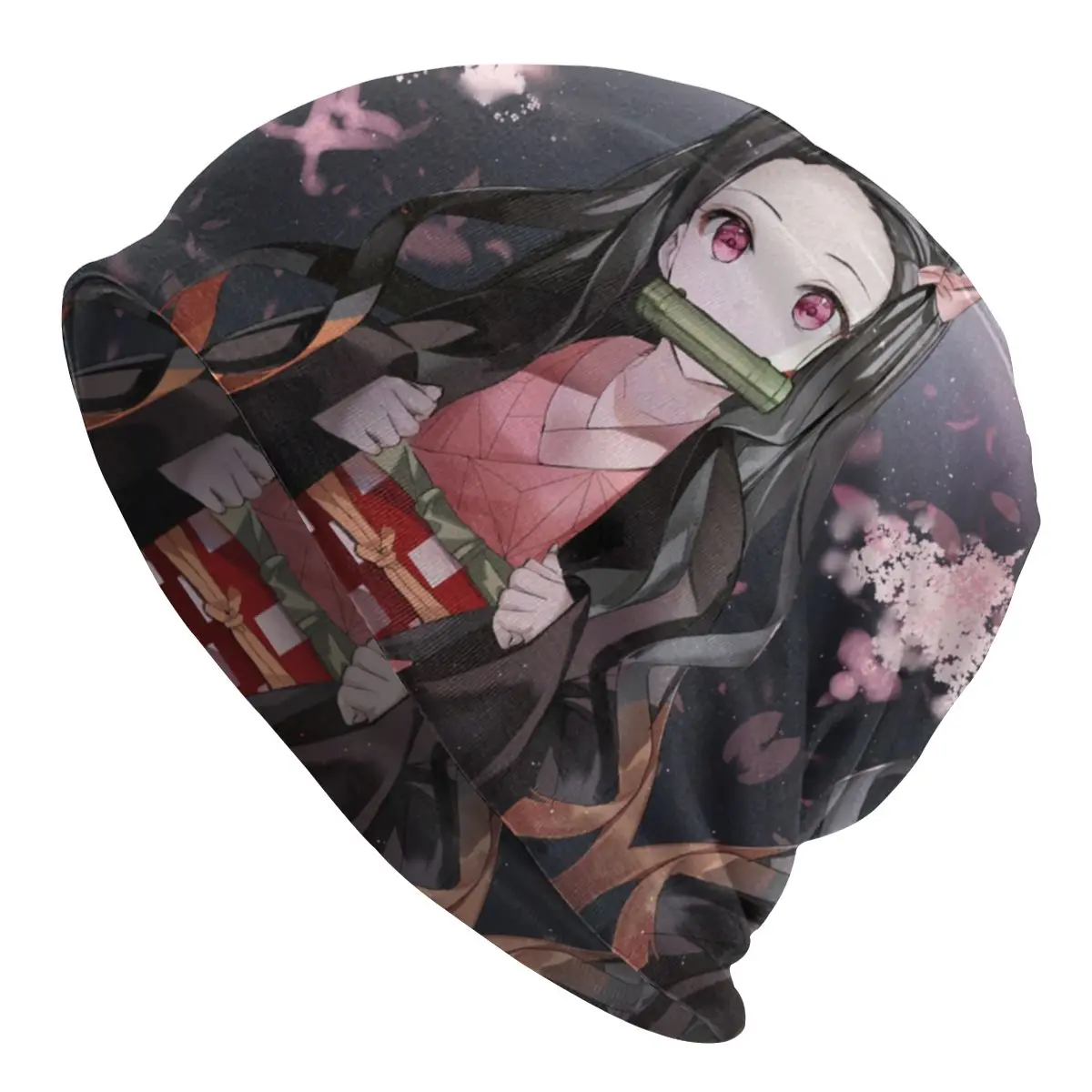 

Nezuko Kimetsu No Yaiba Bonnet Femme Street Knitting Hat For Women Men Autumn Winter Warm Demon Slayer Anime Manga Beanies Caps