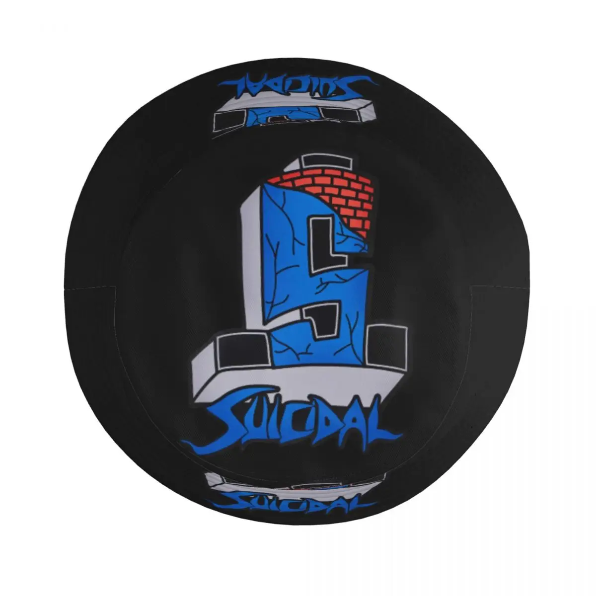 Панама Суицидные тенденции для унисекс рыбацкие шляпы с логотипом Bnad модные