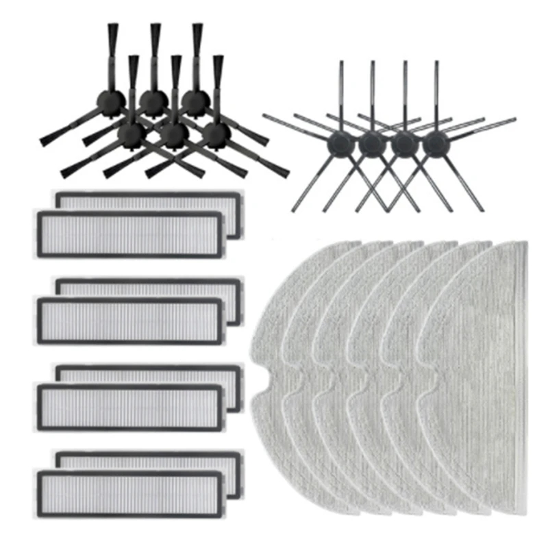 

Сменные аксессуары для робота-пылесоса Dreame D9, боковая щетка, HEPA фильтр, Швабра, тканевая тряпка, запасные части