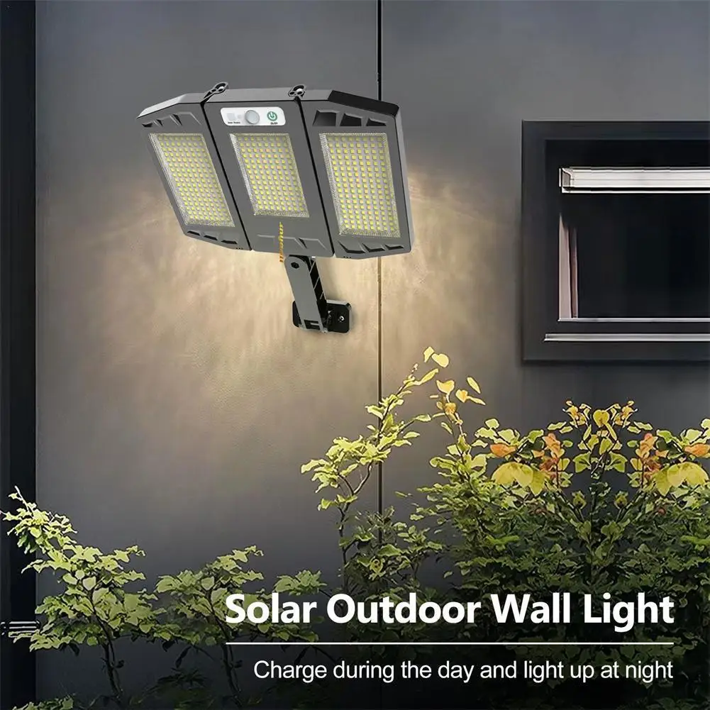 

Solar Street Lights Outdoor Waterproof Motion Sensor Wall LED Lamp Adjustable Angle Solar Powered Lights for Garden Patio G3E1