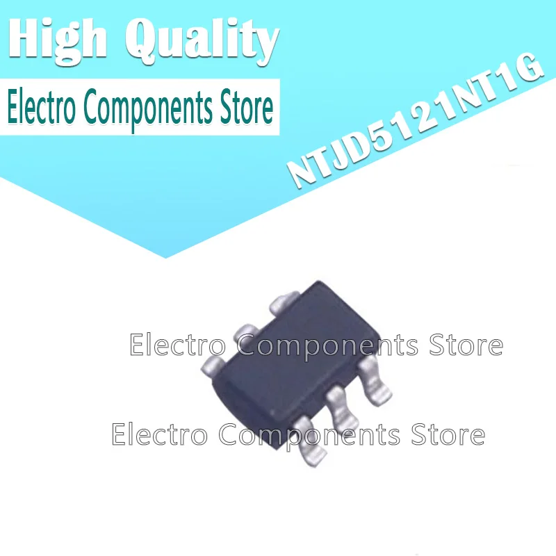 

10PCS/Lot NTJD5121NT1G MOS Dual Field-effect Transistor SOT363