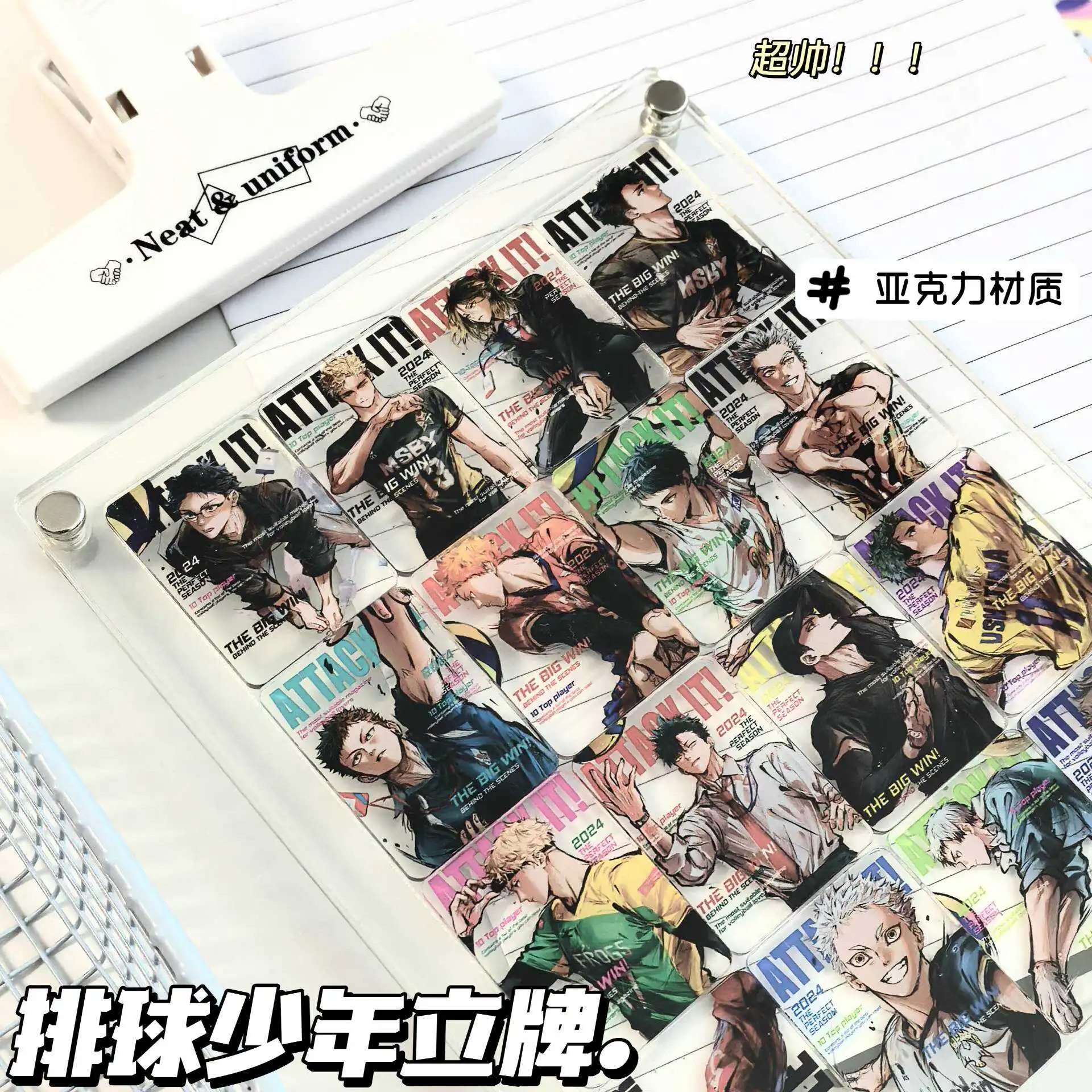 Аниме Haikyuu! Настольное украшение Shoyo Hinata Tobio Kageyama люмен разноцветное для стола