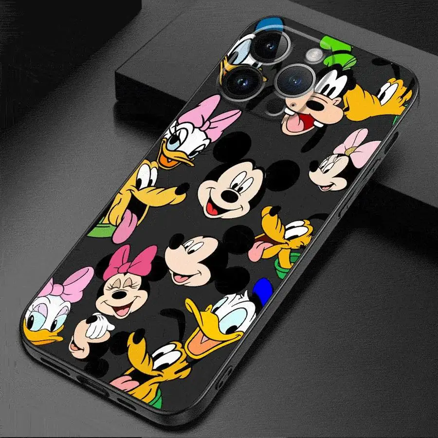 Чехол для телефона Disney с Микки и Минни Дональдом Даком iPhone 16 14 13 15 Pro Max 11 12 Mini SE X XS XR
