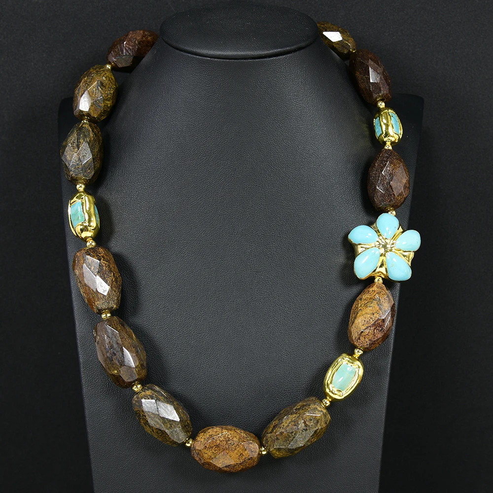 Женское Ожерелье-чокер с бирюзовым покрытием