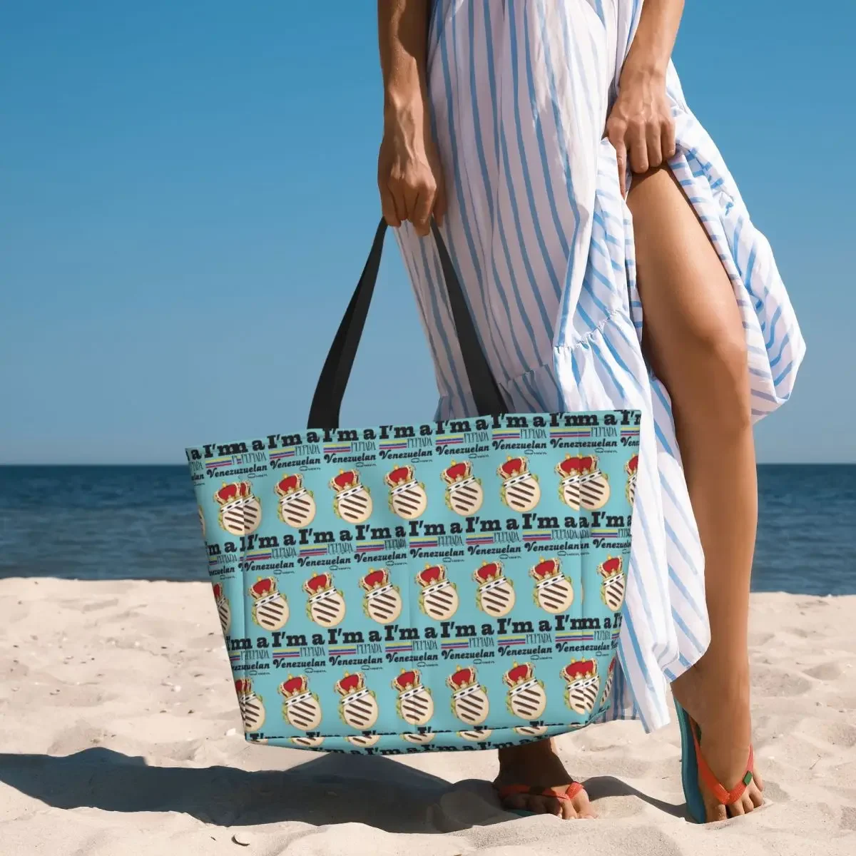 Спортивная сумка-тоут Arepa Venezuela Im A Pepiada Venezuelan Queen Beach Tote Bag для фитнеса, йоги, путешествий, большая женская сумка для спортзала (art.: 3920da4f7bfb8) - 3920da4f7bfb8