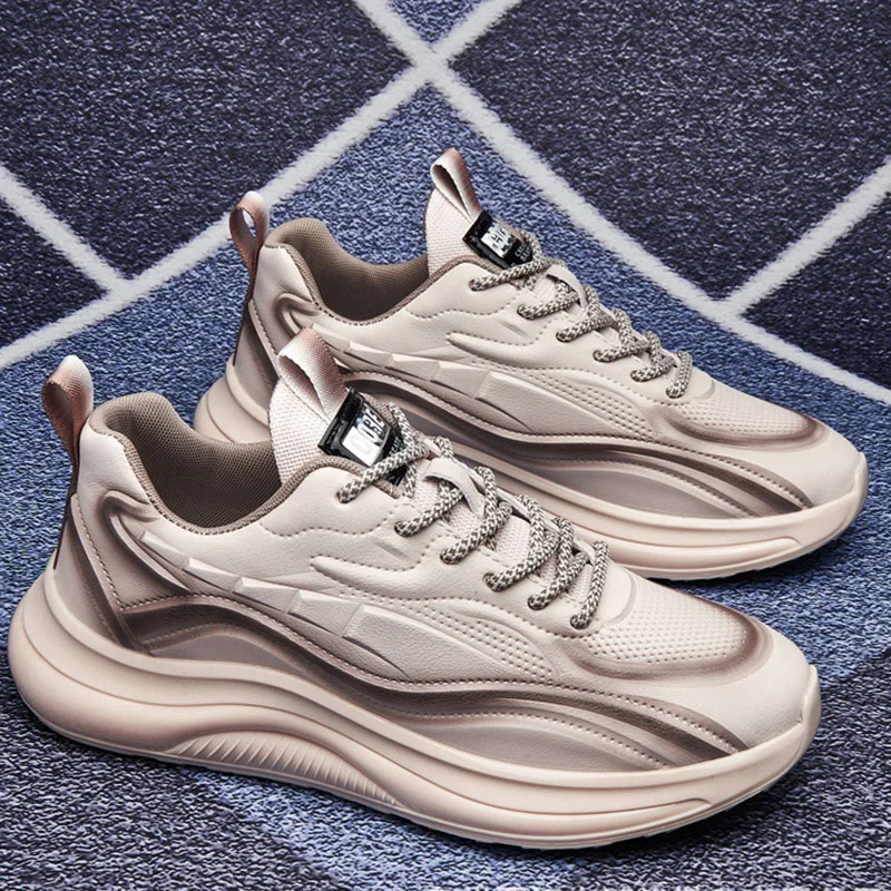 Spring and Autumn New Fashion Thick Bottom Sneakers Casual Trend of Youth Trend Shoes Running Shoes Sneakers