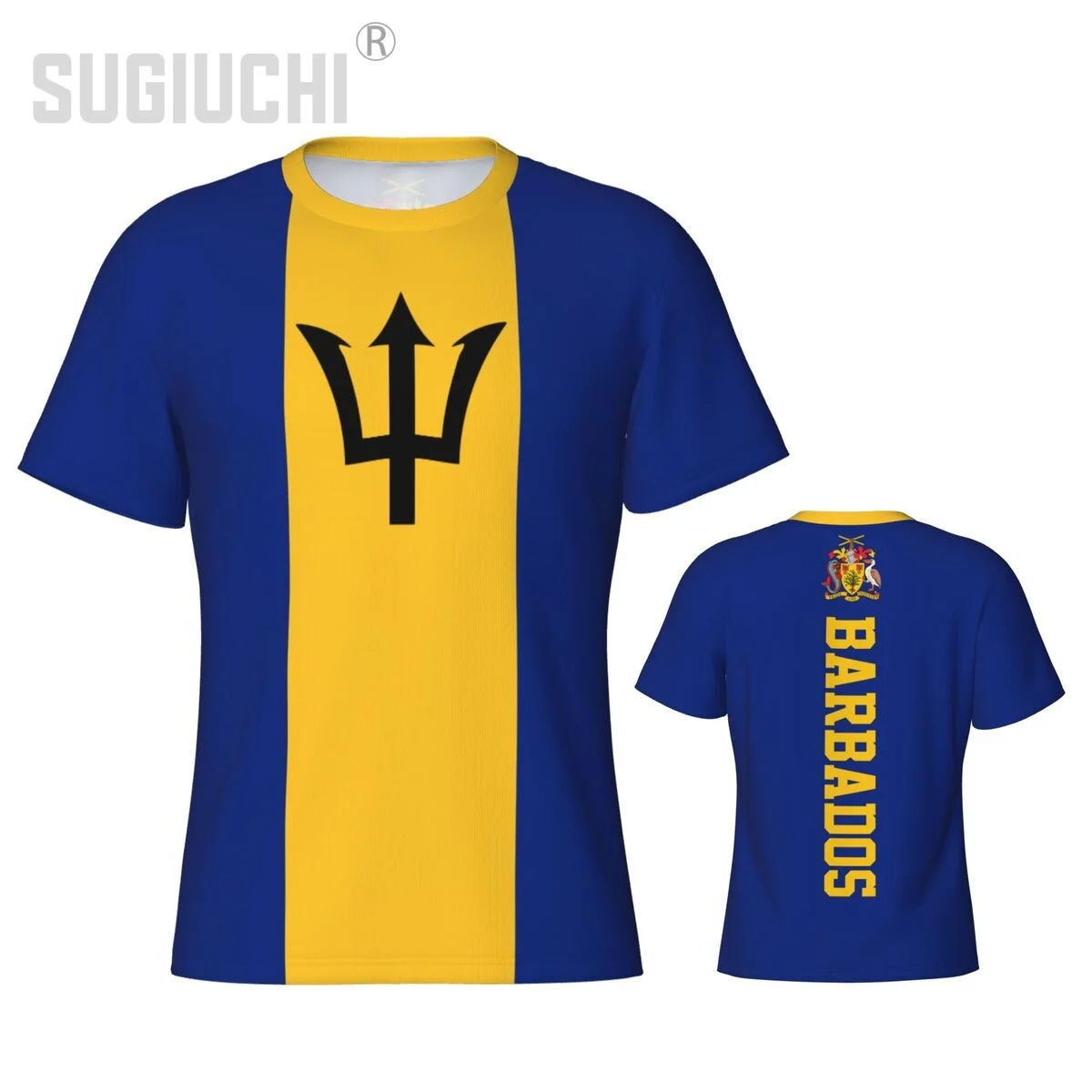 

Tight Sports T-shirt Barbados Flag Barbadian 3D For Men Women Tees jersey Clothes Soccer Football Fans Gift Patriotic T shirt