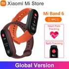 Умный Браслет Xiaomi Mi Band 6, NFC фитнес-трекер с функцией измерения пульса и уровня кислорода в крови, Магнитная Зарядка Spo2