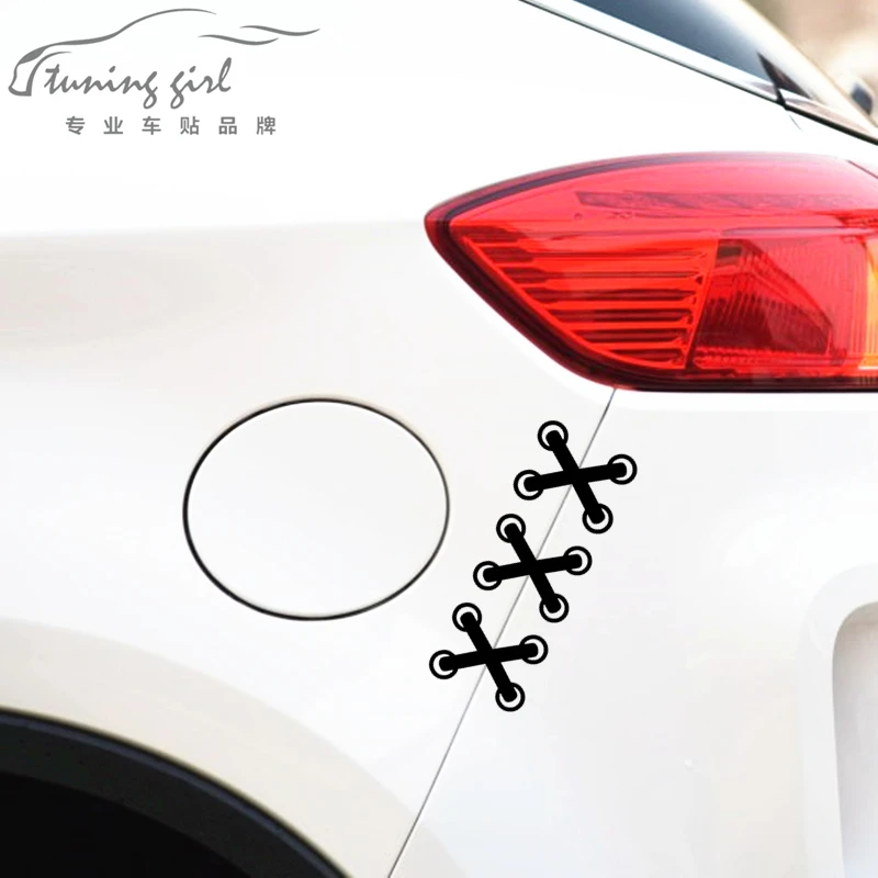 Автомобильные наклейки нашивки швы забавные креативные Декоративные для дверей