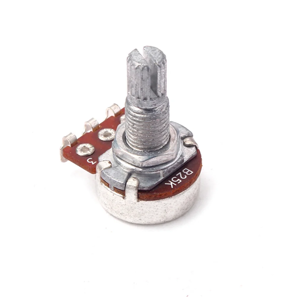 Потенциометр громкости гитары 25K Линейные аудиопотенциометры Угловой усилитель