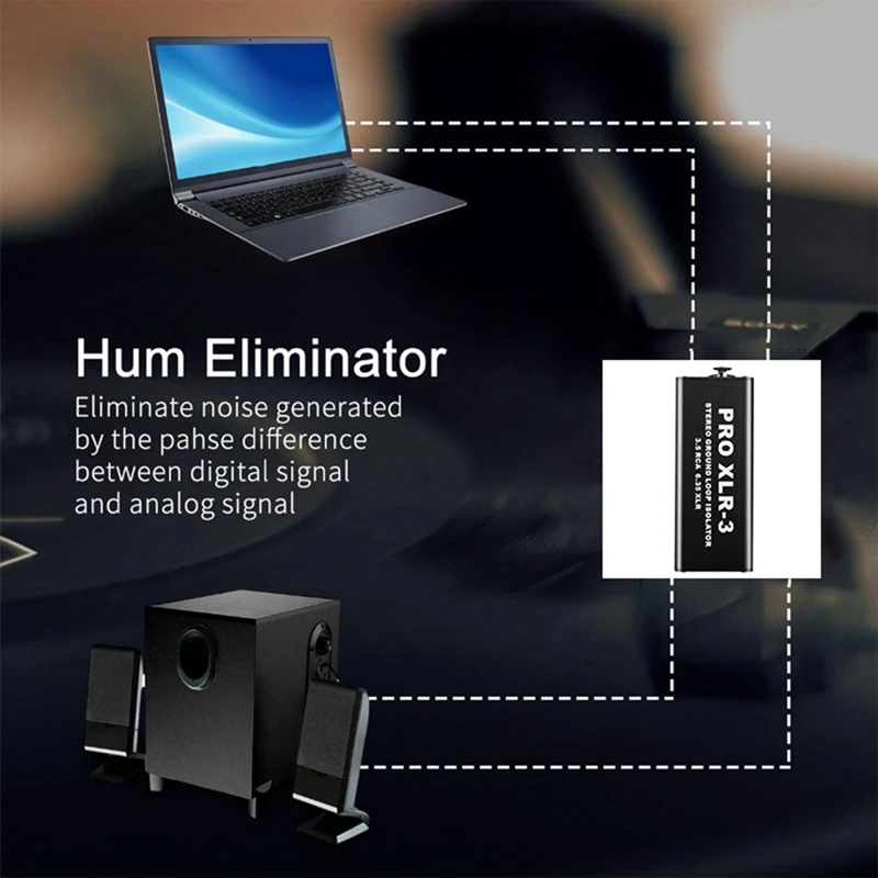 PRO XLR-3 Профессиональный стерео изолятор контура заземления 3 5 RCA 6 35 XLR аудио