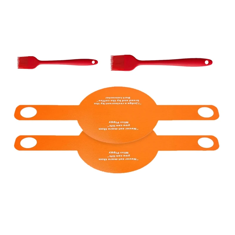 

2 Pcs Dutch Oven Accessories Bread Baking Mats Dough Transfer Pad Sling Long Handle Extraction Pad With Brush