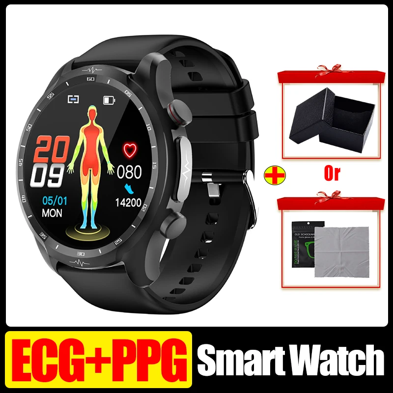 

E430 Smart Watch Men ECG PPG Blood Oxygen Body Temperature Heart Rate Monitor 1.39 Inch 360*360 Waterproof Tracker Smart Watch