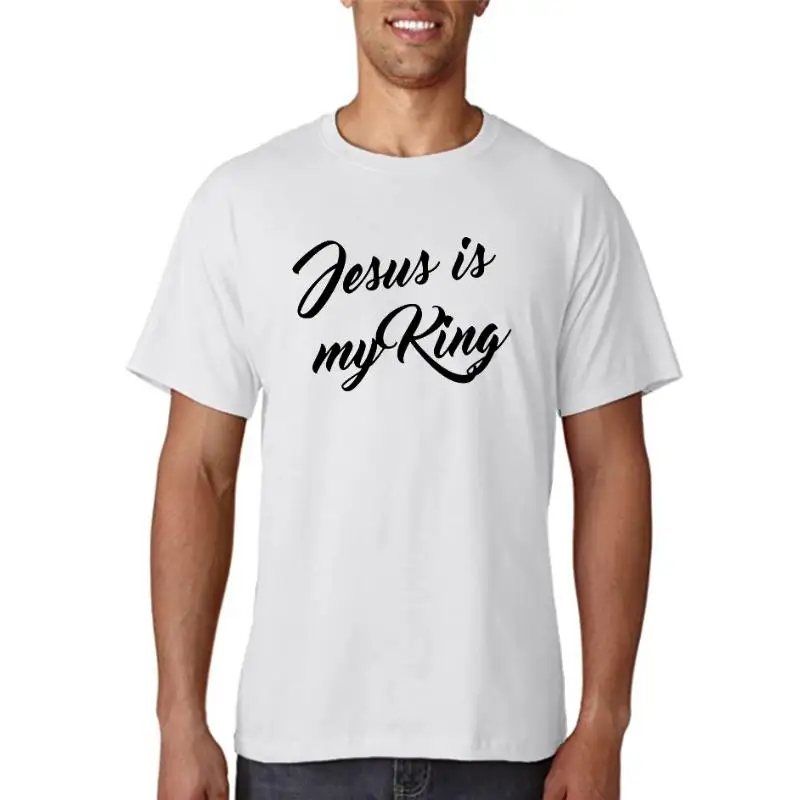 

Женская футболка с принтом Иисуса и короля, летняя футболка из полиэстера с коротким рукавом и эстетичным графическим принтом, топы, футбол...