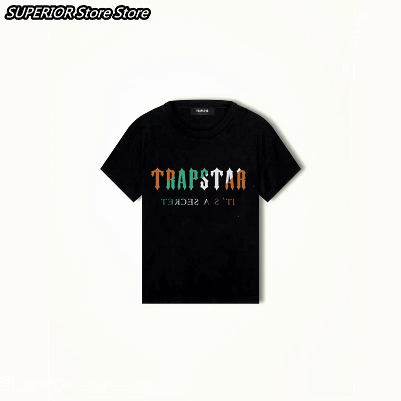 

Limited New Trapstar London With Label TRAPSTAR Loose Men's Clothing T-ShirtHigh Quality 220g Thick Cotton T-Shirts