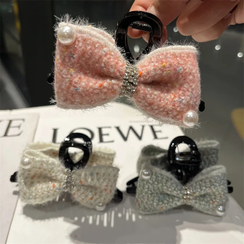 

Hairpin Spring Clip Top Clip Fashionable And Elegant Bowknot Grasp Clip Adornment Girl