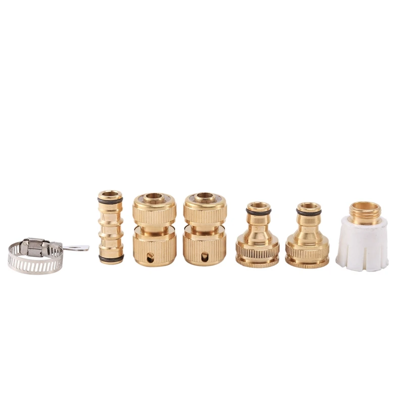 

Garden Hose Quick Connector Brass Garden Hose Expandable Stretch Fittings Tap Adaptors Connectors For Gardening