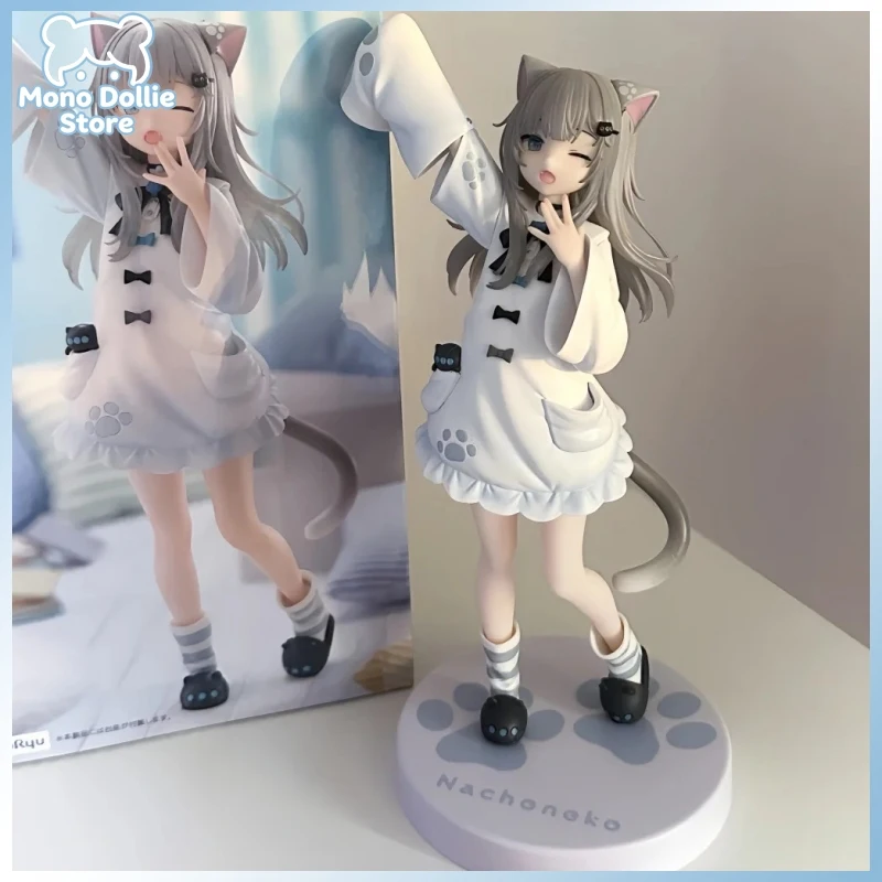 Фото Оригинальная аниме-фигурка Furyu Trio-Try-It: Наконеко Некоха, Шизуку — Милая кошкодевочка, коллекционная модель, украшение для рабочего стола, сувенир, подарок №1