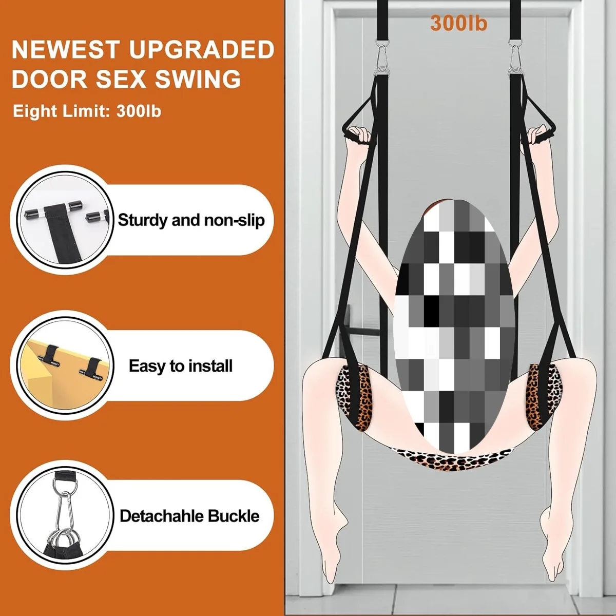 Экзотический коврик для подвески новые дверные секс-качели леопардовая подушка