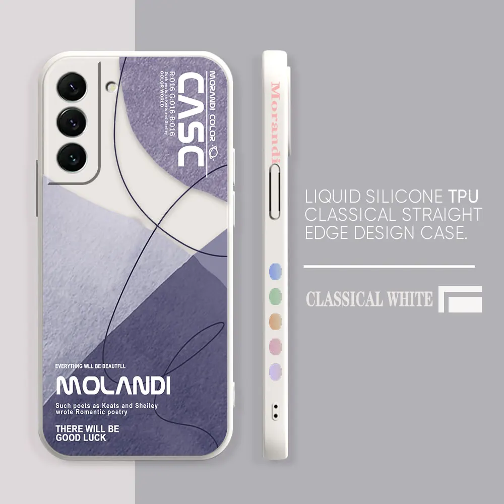 Case For Samsung Galaxy S23 S22 S21 S20 FE S11 S11E S10 S10E S9 S30 Ultra Plus 4G 5G Case Funda Cqoues Shell Capa Morandi Colors