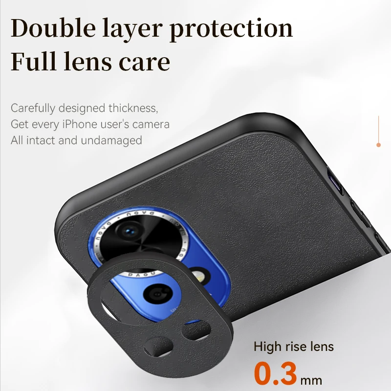 Роскошный чехол из овечьей кожи для телефона Huawei Nova 12 12Pro 11Pro 10SE 9 8 7 6 4 3 Pro SE