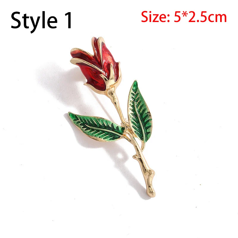 Rose Flower Brooch Sunflower diamond-encrusted corsage niche design pin coat clothing accessories images - 6