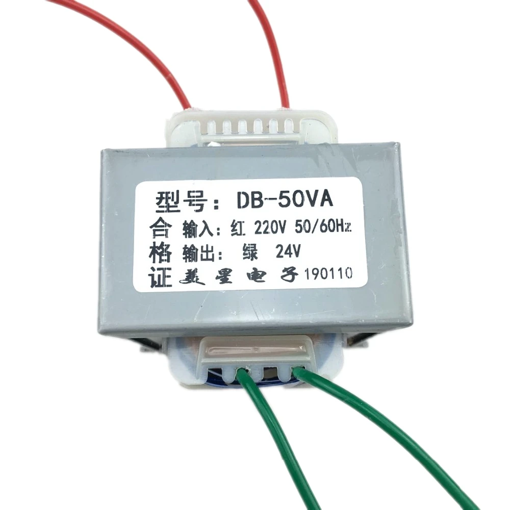 Трансформатор ei, 50 Вт, от 220 В до 24 В, 2 А, AC24V, с мониторингом EI66