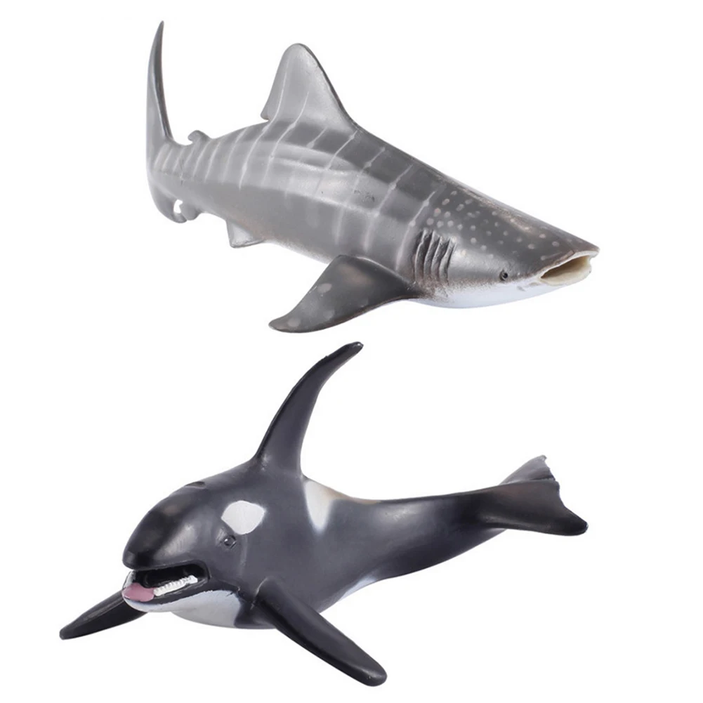 Морские животные дельфин краб Акула технические фигурки океан морской аквариум