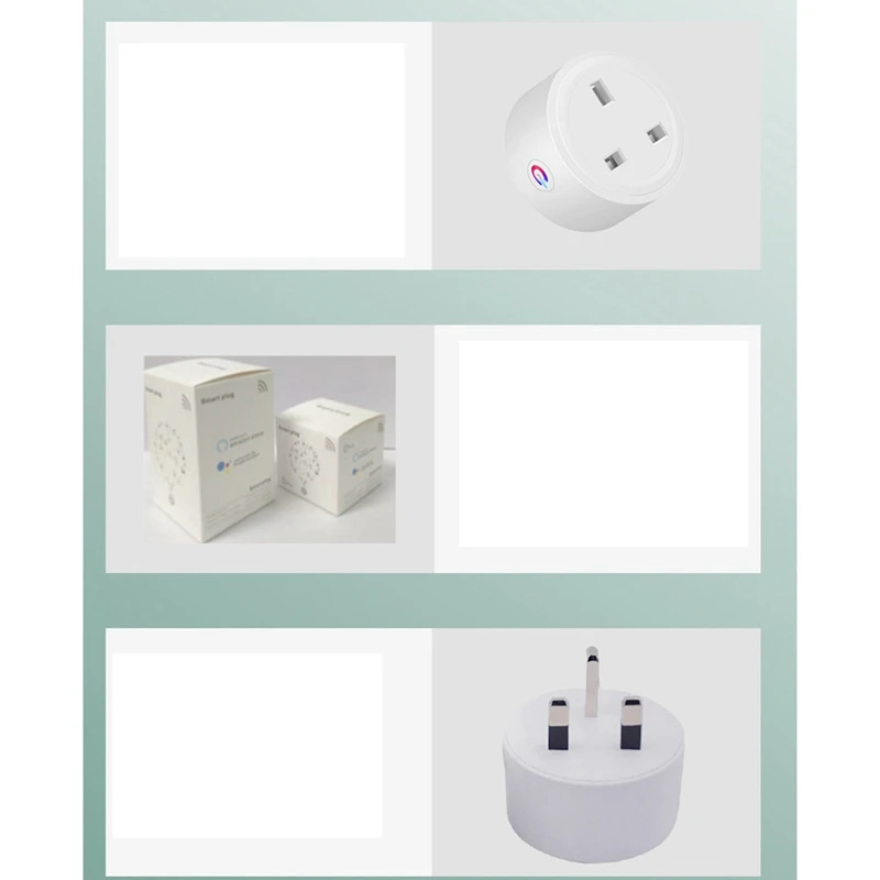 1 PCS Tuya Zigbee Smart Socket Home Powers Monitor Outlet Life Voice Control Alexa Timing DIY UK Plug