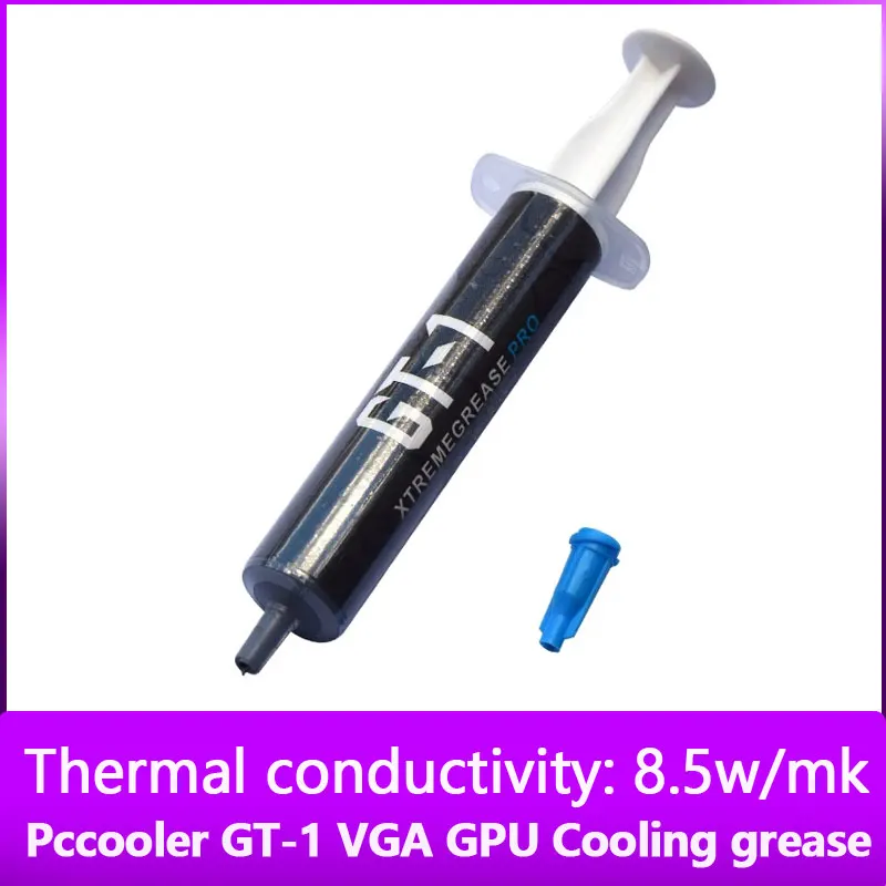 

Pccooler GT-1 4g Thermal Paste Thermal Conductivity 8.5w/mk for Computer PC Laptop CPU GPU Cooling Conductive Heatsink Plaster