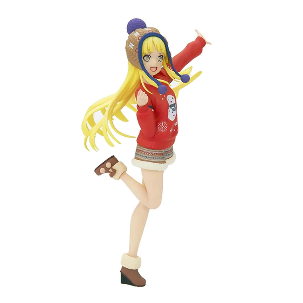 

Динамическая оригинальная Аниме Фигурка Bushiroad! Браслет для девочек Kokoro Tsurumaki, зимняя одежда, ПВХ Модель, игрушка, Мультяшные куклы