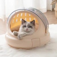 portable travel pet carrier bubble handbag for dog and cat dome airline approved space capsule outdoor breathable pet bag nest