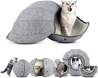 foldable breathable cat house bed sofa creative kitten puppy kennel tent tunnel nest house pet supplies cat litter box