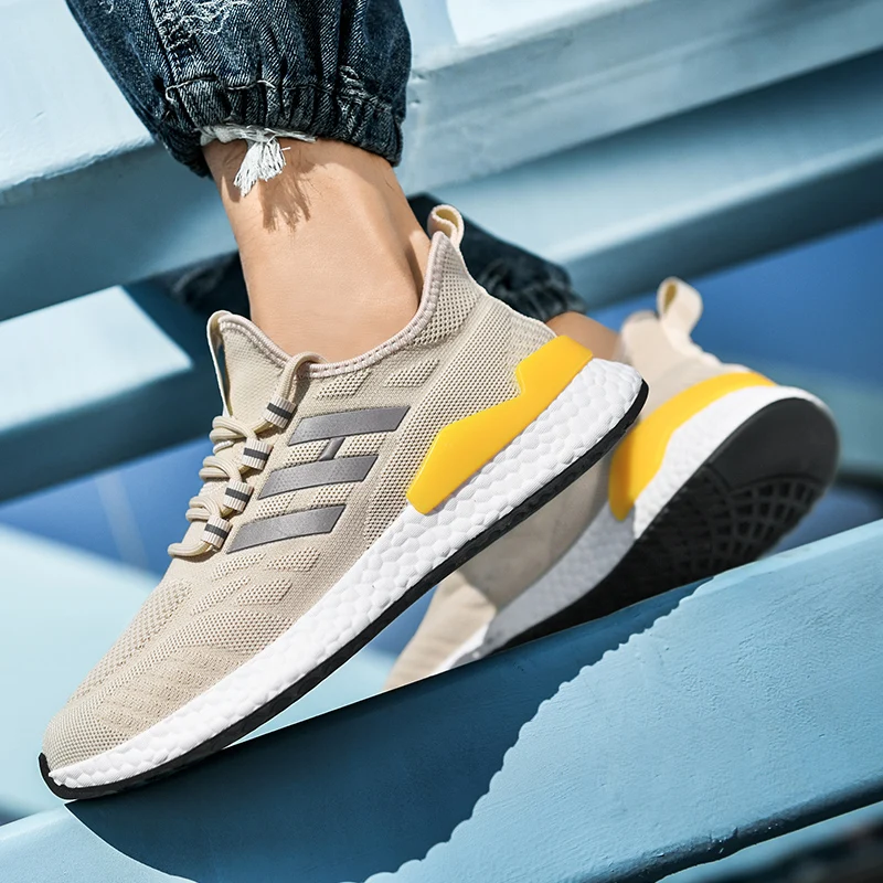 HIIGYL Running Shoes for Men Sneakers Breathable Men Casual Shoes Non-slip Male Loafers Lightweight Tenis Masculino Wholesale