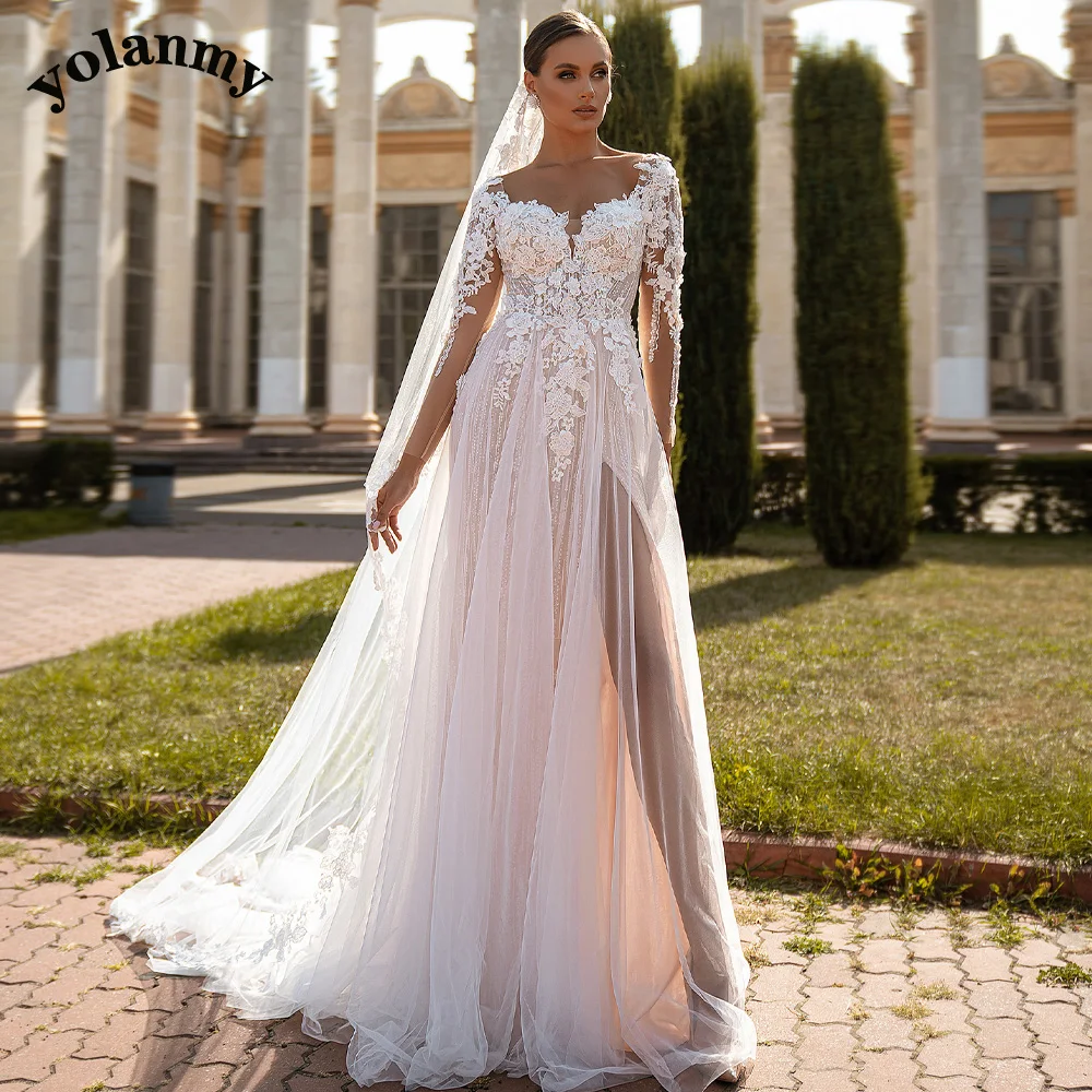 

YOLANMY 1 Fairytale Aline Wedding Dresses For Mariages Made To Order Vestidos De Novia Brautmode