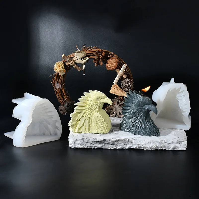 3d-подсвечник в виде орла искусственная статуя абстрактная свеча гипсовая смола