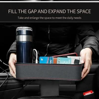 car seat side organizer with charger cable seat gap storage box water cup holder dual usb port car stowing tidying