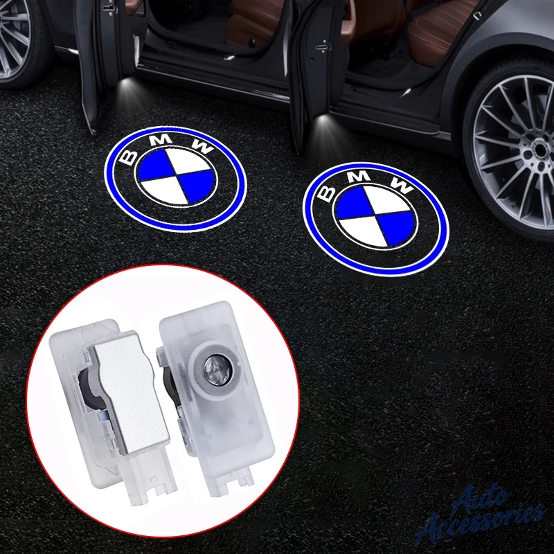 Фото 2 шт. LED-проекторы для дверей автомобиля с лазерной подсветкой для BMW M E90 F10 F30 E87 F20 G20 G21 G29 E60 E92 E61 E36 X3 F11 M8 (наклейка) №1