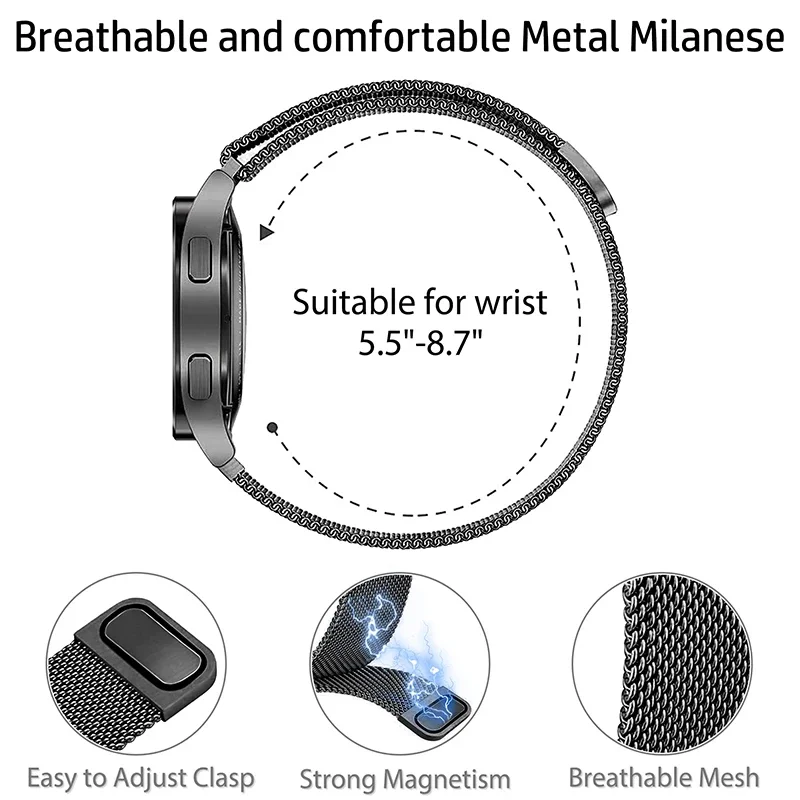 Для Haylou Watch 2 Pro Магнитная Петля для Solar Lite металлический браслет Plus RT3 ремешок RS4