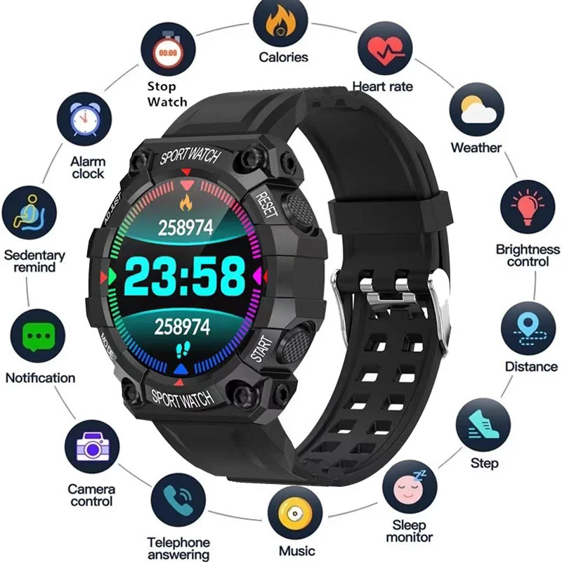 

FD68S Nowe Inteligentne Zegarki Mężczyźni Kobiety Smartwatch Bluetooth Touch Inteligentna Bransoletka Fitness Połączone Zegarki