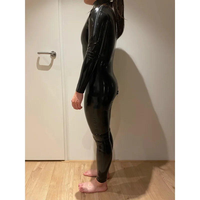 Сексуальный комбинезон латексный для взрослых резиновый мужчин и женщин костюм