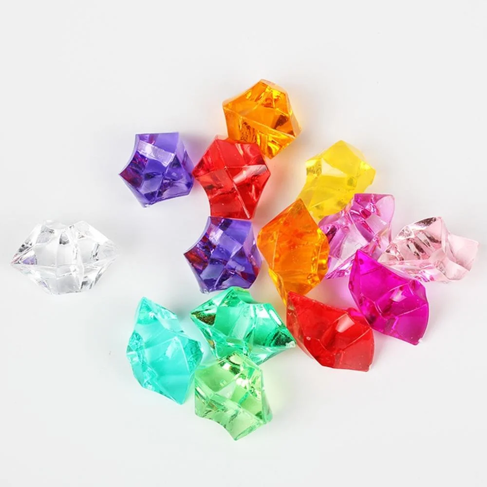 

100PCS Plastic Crystal 14*11mm Acrylic Crystal Diamond Pawn Irregular Stone Party & Holiday DIY Decorations