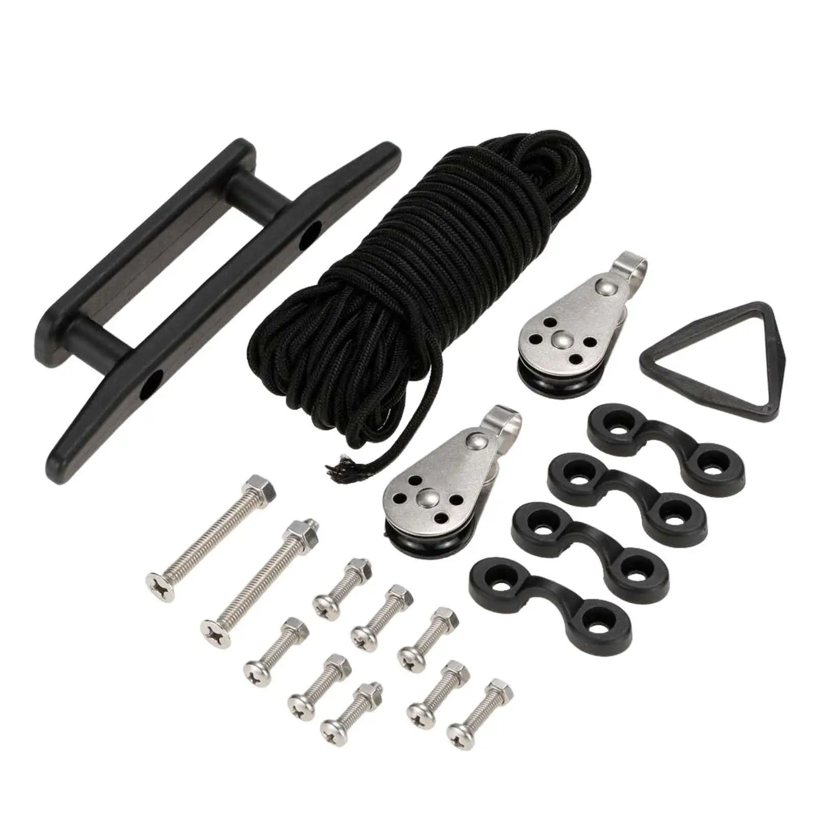 

Каяк каноэ лодка якорь тележка комплект с подушечками 30 футов веревки нейлоновый кольцевой клинок