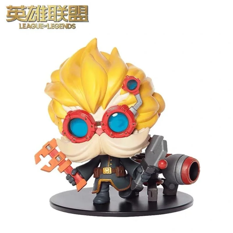

LOL Figure Blind Box Model Cecil B Heimerdinger The Revered Inventor Game Peripheral Classic Out of Print Height About 9cm