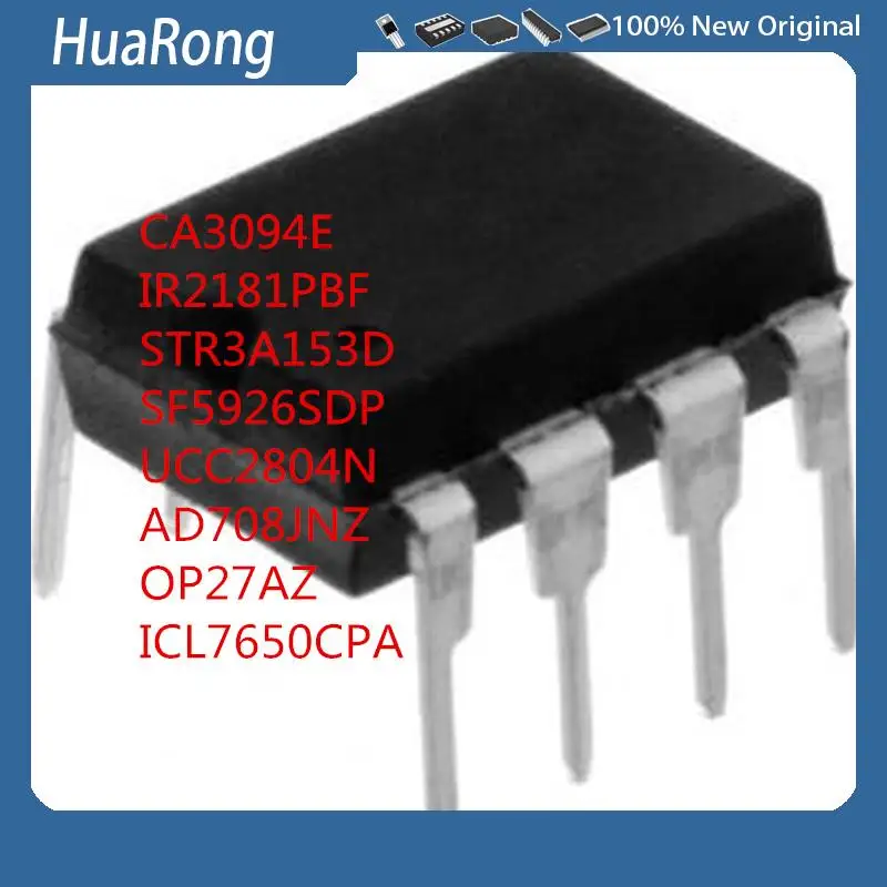 10 шт./партия CA3094E CA3094AE CA3094 IR2181PBF IR2181 STR3A153D SF5926SDP UCC2804N AD708JNZ OP27AZ ICL7650CPA DIP8