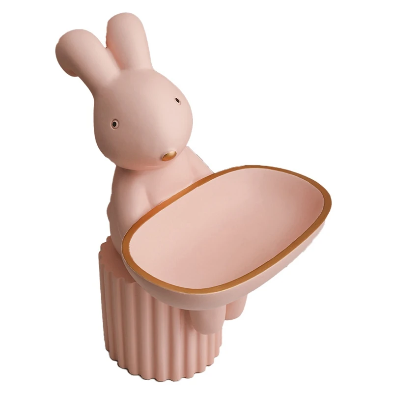 

Creative Wedding Gifts Nordic Modern Storage Tray Living Room Bedroom Rabbit Decoration Storage Decoration Key Storage