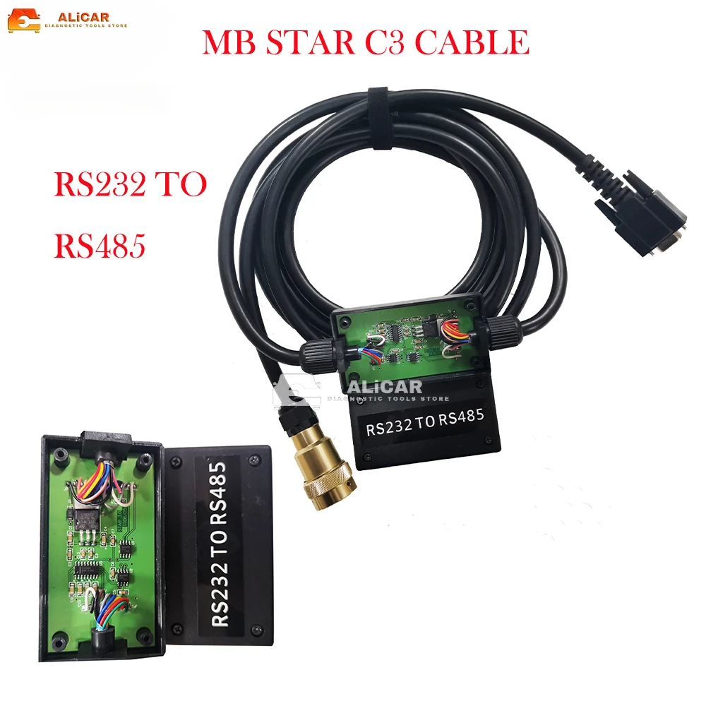 

Диагностический инструмент для MB Star C3 Star, соединительный кабель RS232 к RS485 (с печатной платой) Star, диагностический сканер C3, кабель RS232