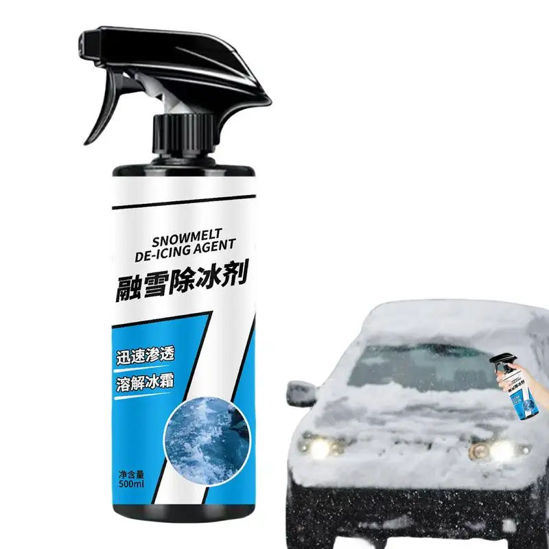 

Windshield Ice Melt Spray Deicer Spray For Car Windshield 500ml Deicing Agent Anti Freeze Deicer Spray Windshield Washer Fluid