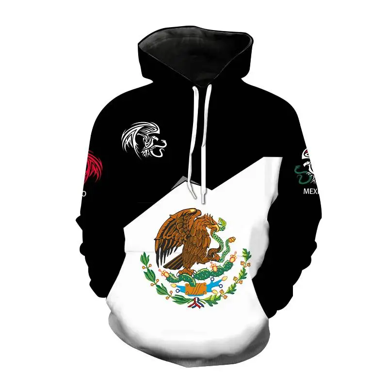 Модные толстовки с флагом Мексики мексиканские 3D принты для мужчин и женщин